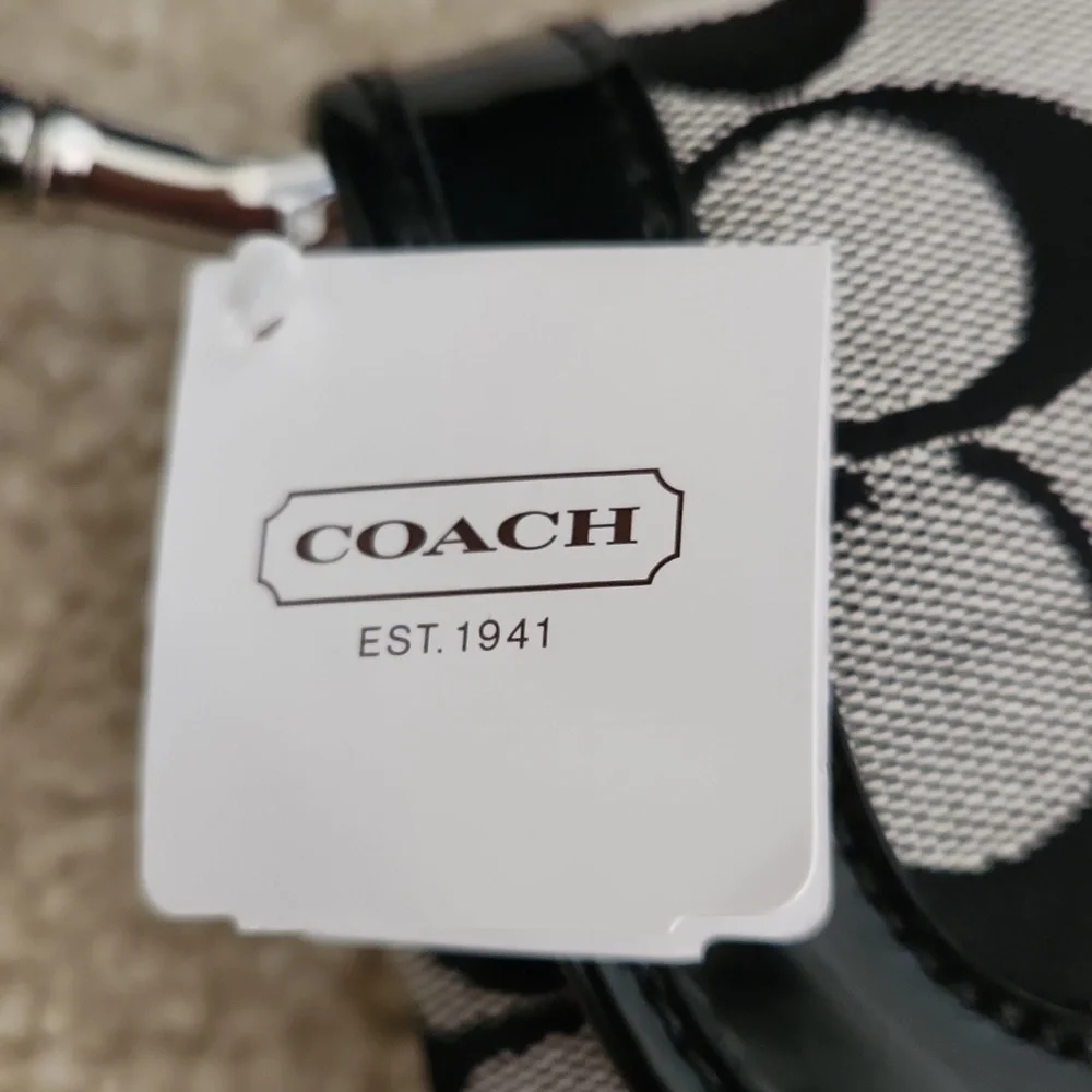 NWT Coach Signature Tablet Crossbody Bag - Picture 6 of 8